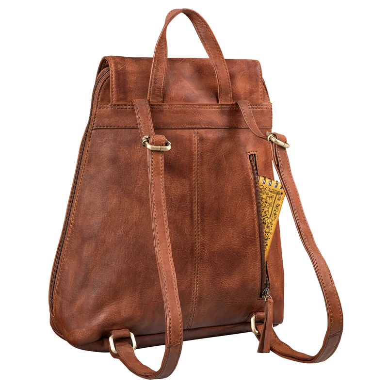"Victoria II" Lederrucksack Damen Vintage