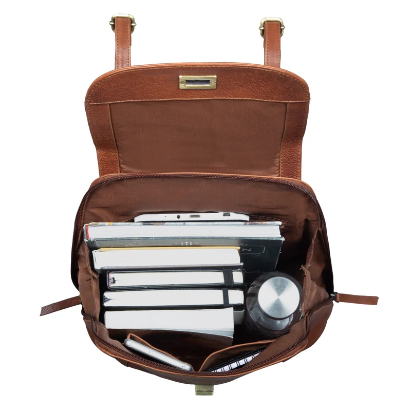 "Victoria II" Lederrucksack Damen Vintage