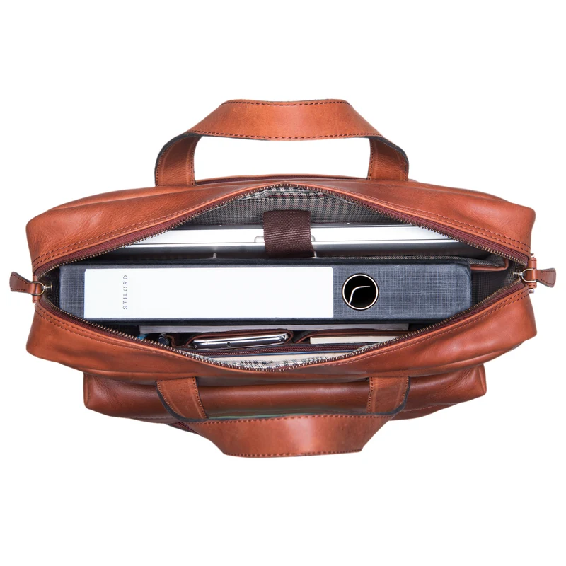 B-WARE "Erich" Vintage Leder Bürotasche