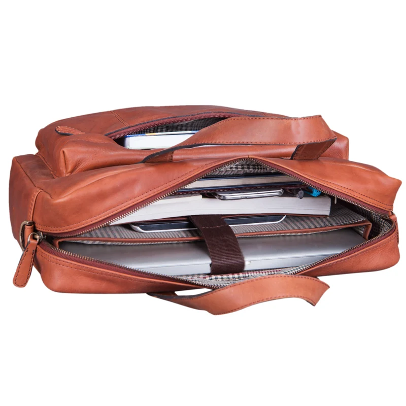 B-WARE "Erich" Vintage Leder Bürotasche