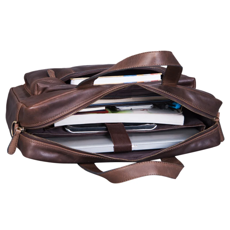 B-WARE "Erich" Vintage Leder Bürotasche