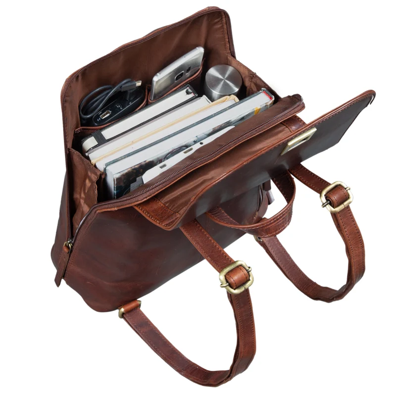 "Victoria" Lederrucksack Damen Vintage
