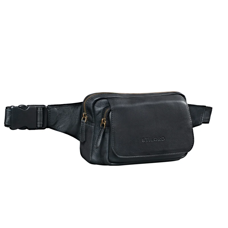 "Boston" Gürteltasche Leder Vintage