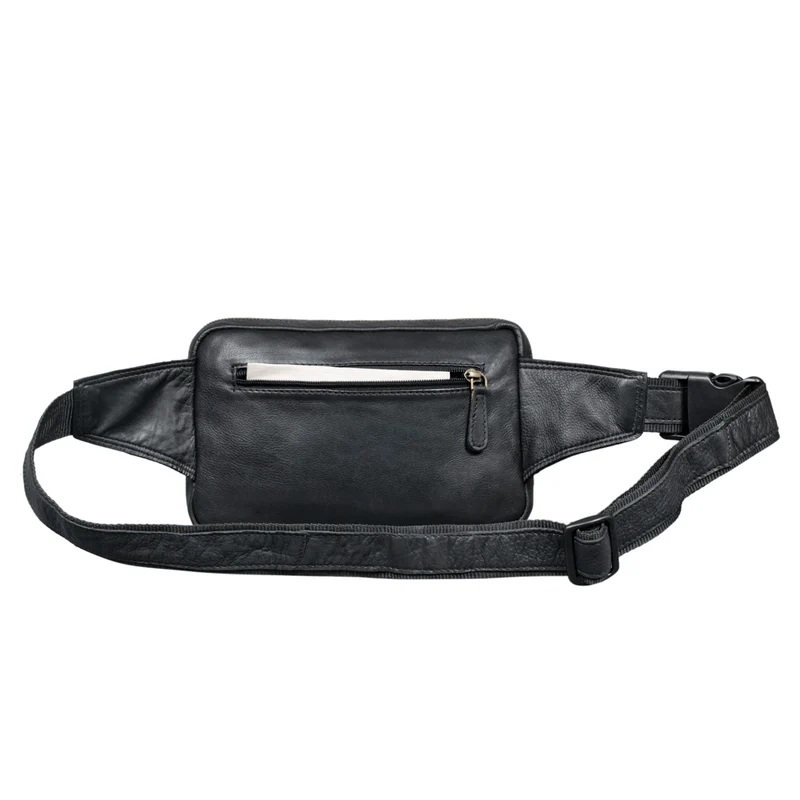 "Boston" Gürteltasche Leder Vintage