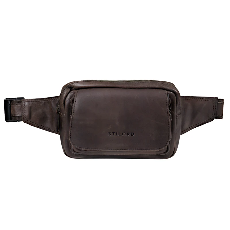 "Boston" Gürteltasche Leder Vintage