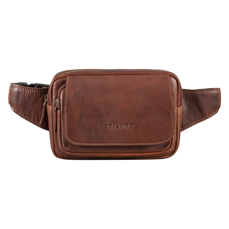 "Boston" Gürteltasche Leder Vintage