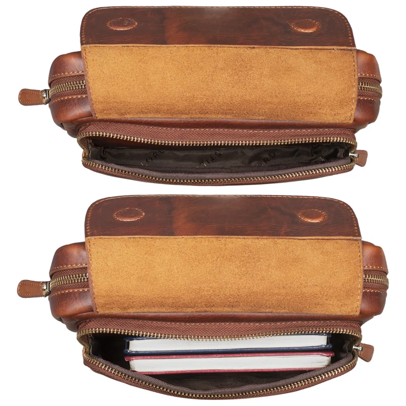 "Boston" Gürteltasche Leder Vintage