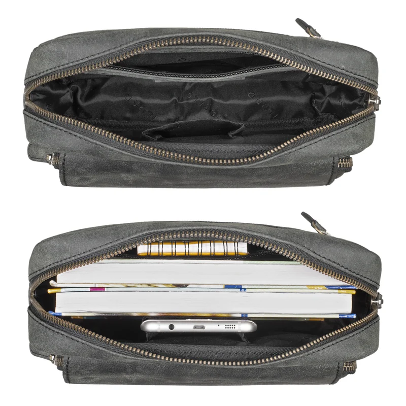 "Boston" Gürteltasche Leder Vintage