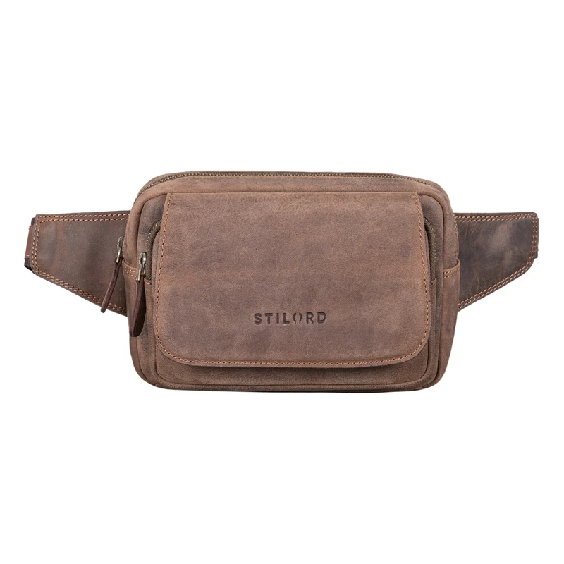 "Boston" Gürteltasche Leder Vintage