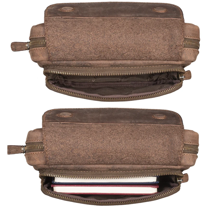 "Boston" Gürteltasche Leder Vintage