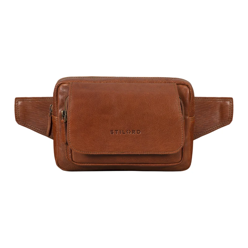 "Boston" Gürteltasche Leder Vintage