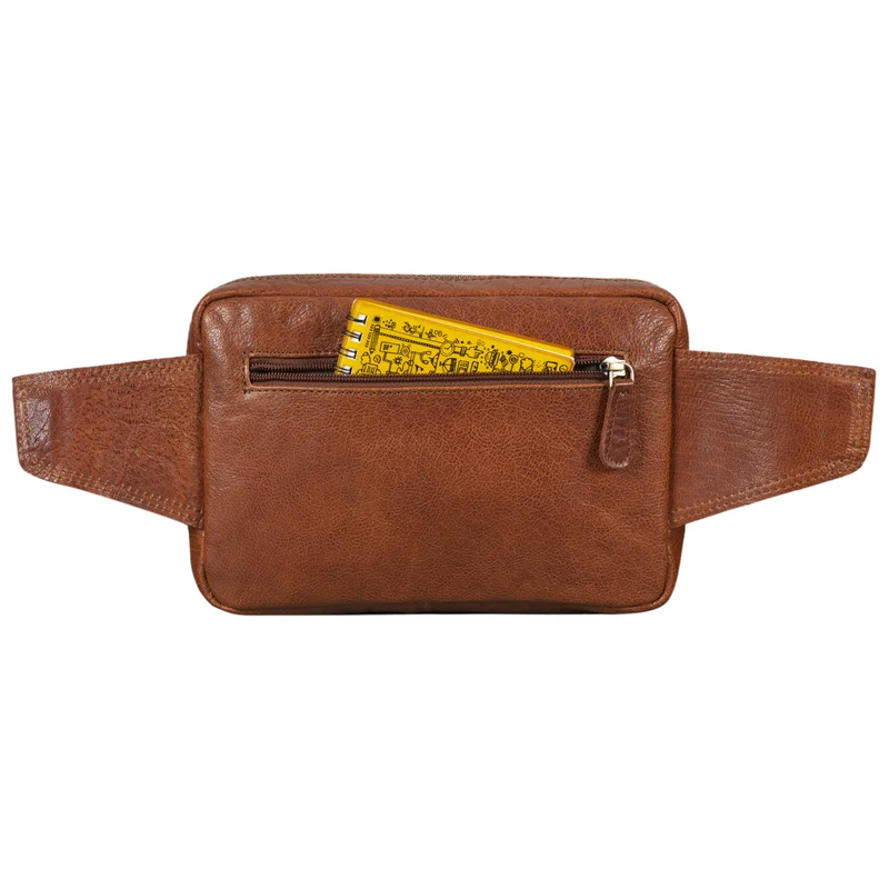 "Boston" Gürteltasche Leder Vintage