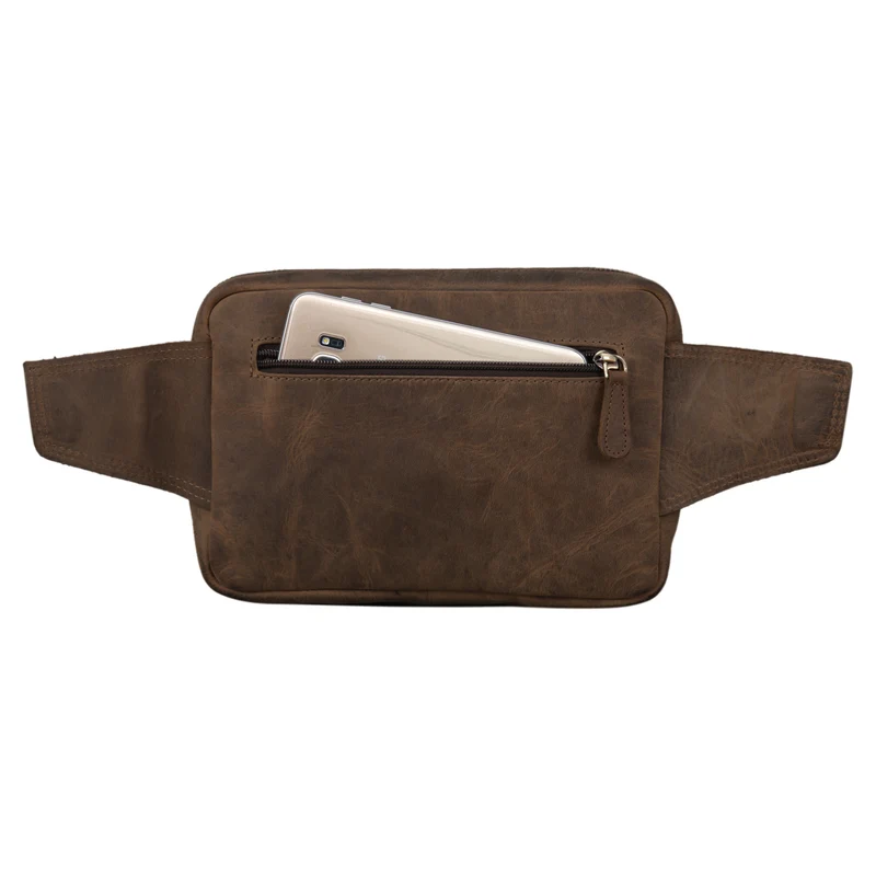"Boston" Gürteltasche Leder Vintage