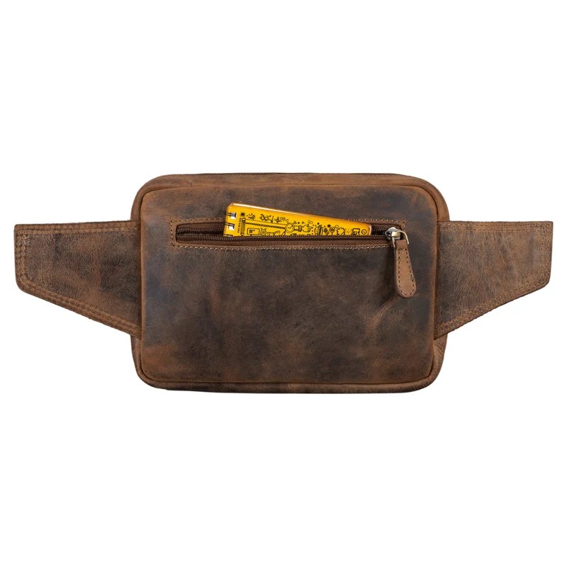 "Boston" Gürteltasche Leder Vintage