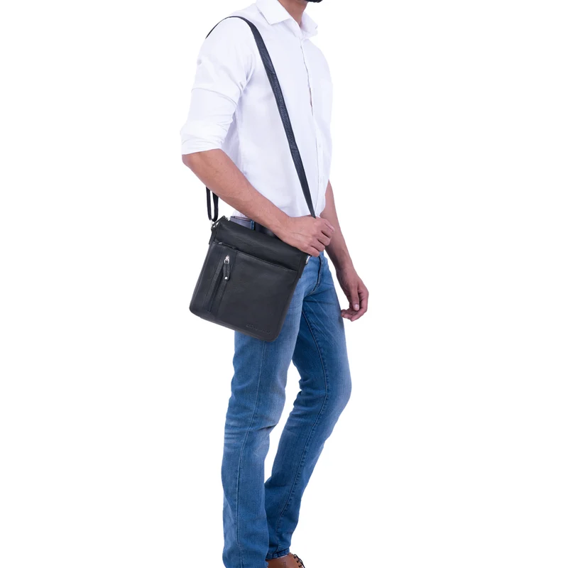 "Brady" Herrenhandtasche Leder Umhängetasche