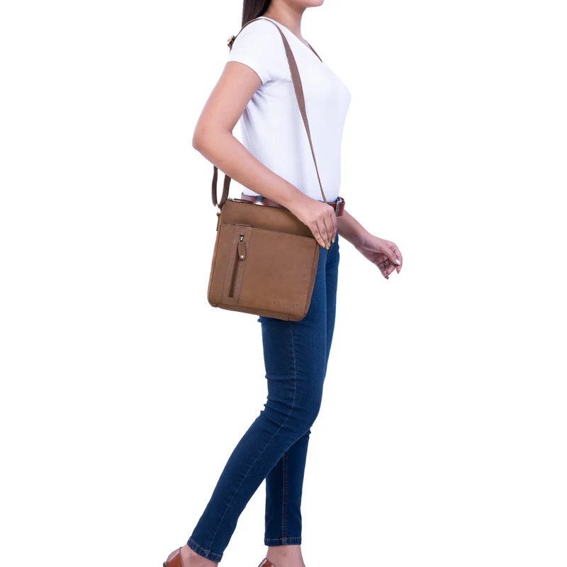 "Brady" Herrenhandtasche Leder Umhängetasche
