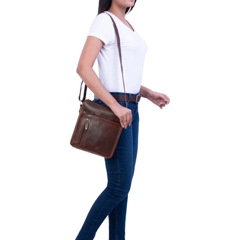 "Brady" Herrenhandtasche Leder Umhängetasche