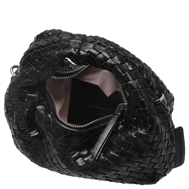 Les Visionnaires Greta Micro Weave Glossy - Henkeltasche (black)