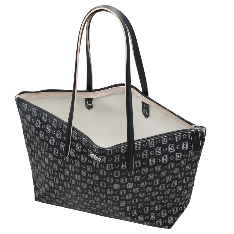 Lacoste Shopping Bag - Shopper L 15" 34 cm (marine sombre farine)