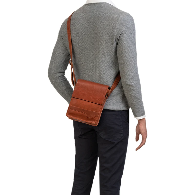 "Sven" Herrenhandtasche Leder Umhängetasche