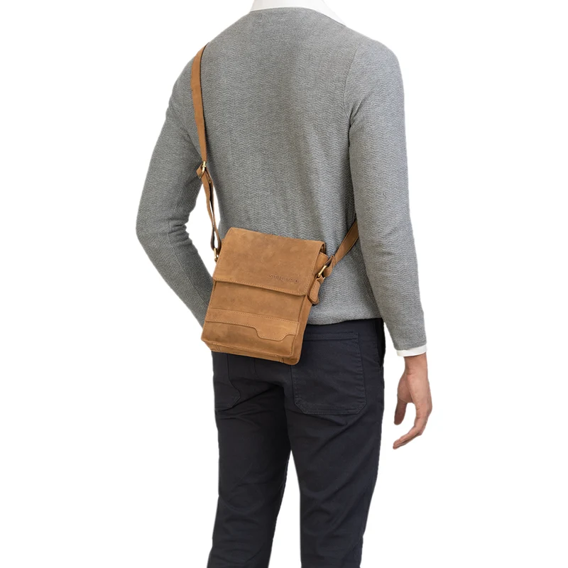 "Sven" Herrenhandtasche Leder Umhängetasche