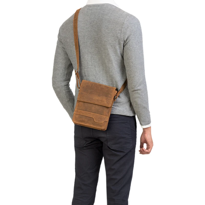 "Sven" Herrenhandtasche Leder Umhängetasche