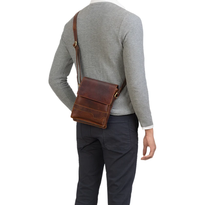 "Sven" Herrenhandtasche Leder Umhängetasche