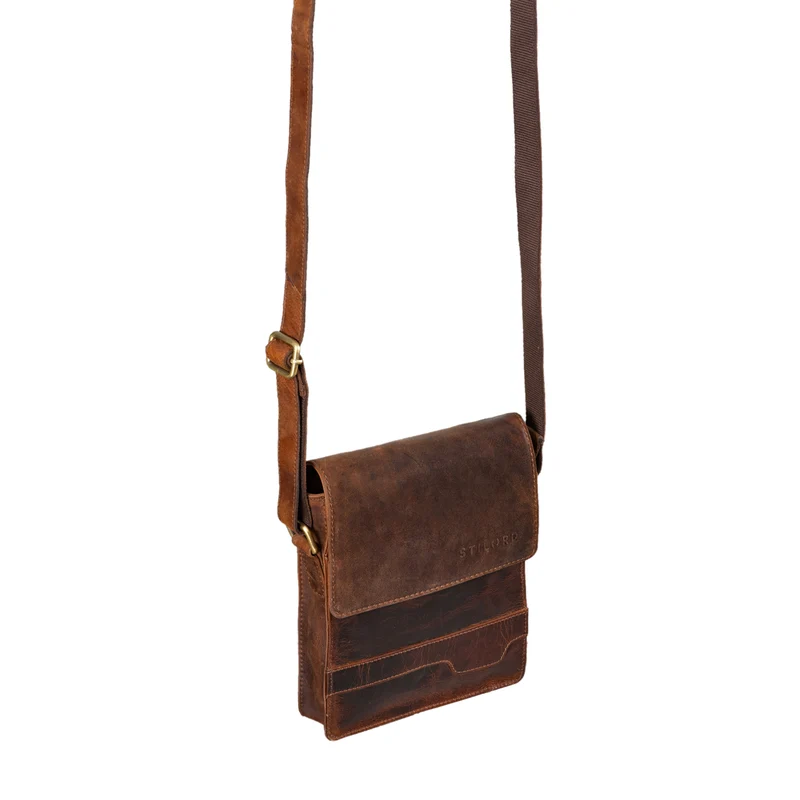 "Sven" Herrenhandtasche Leder Umhängetasche