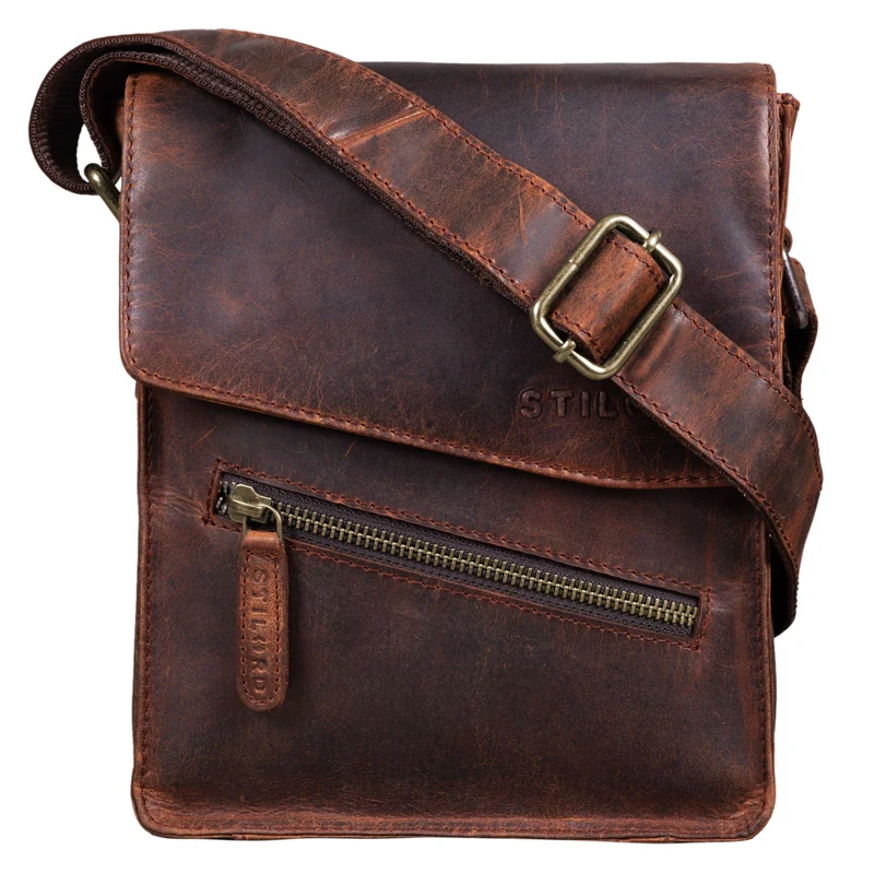 "Steve" Kleine Herren Tasche Leder