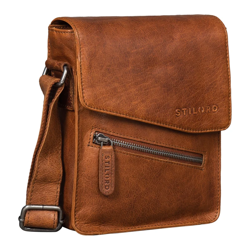 "Steve" Kleine Herren Tasche Leder