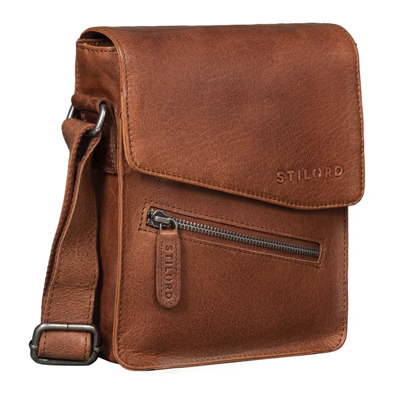 "Steve" Kleine Herren Tasche Leder