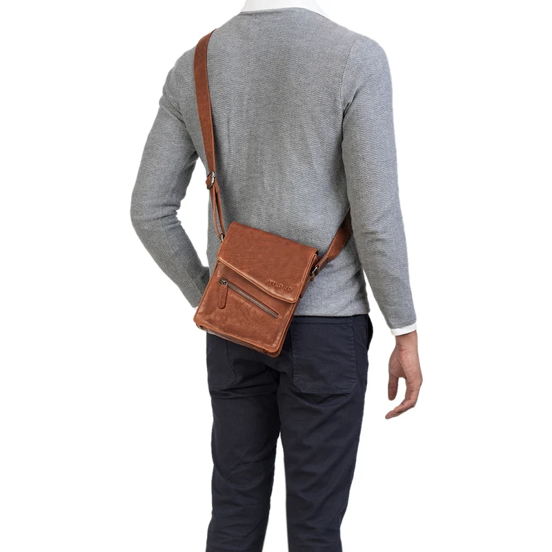 "Steve" Kleine Herren Tasche Leder