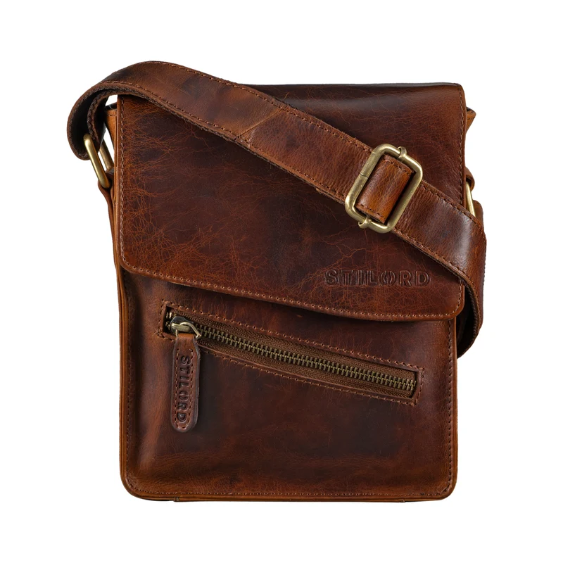 "Steve" Kleine Herren Tasche Leder