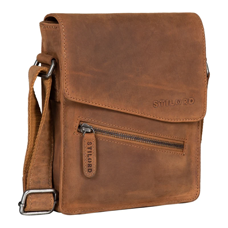 "Steve" Kleine Herren Tasche Leder