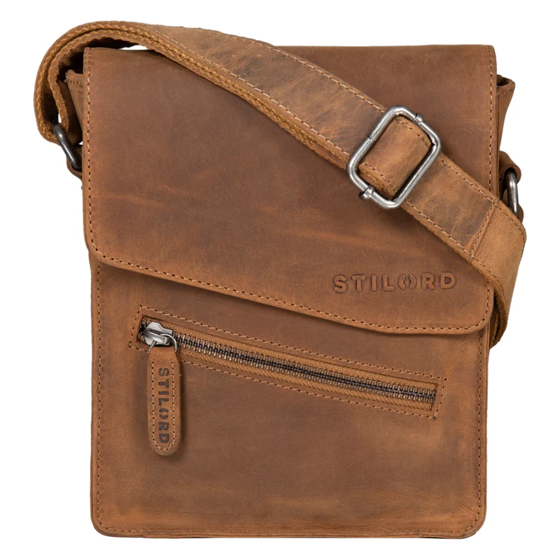 "Steve" Kleine Herren Tasche Leder