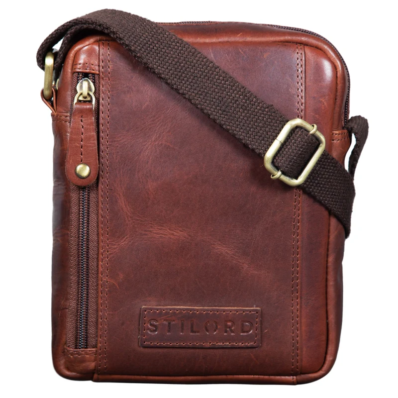 "Brandon" Herrenhandtasche Leder Umhängetasche