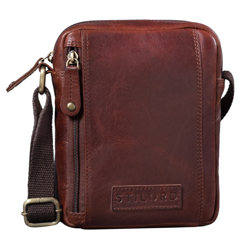 "Brandon" Herrenhandtasche Leder Umhängetasche