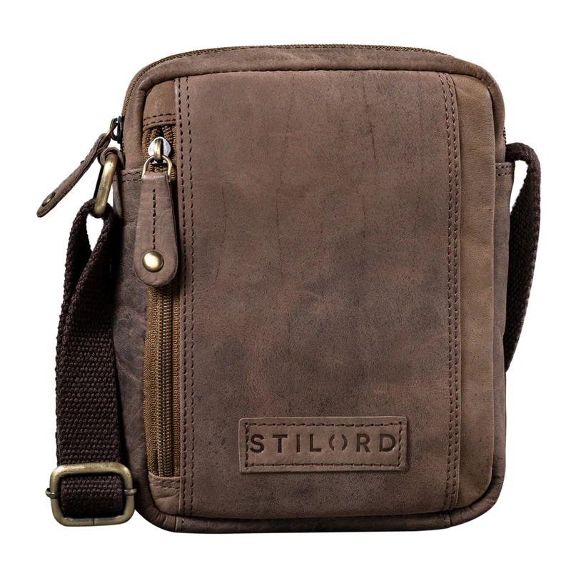 "Brandon" Herrenhandtasche Leder Umhängetasche