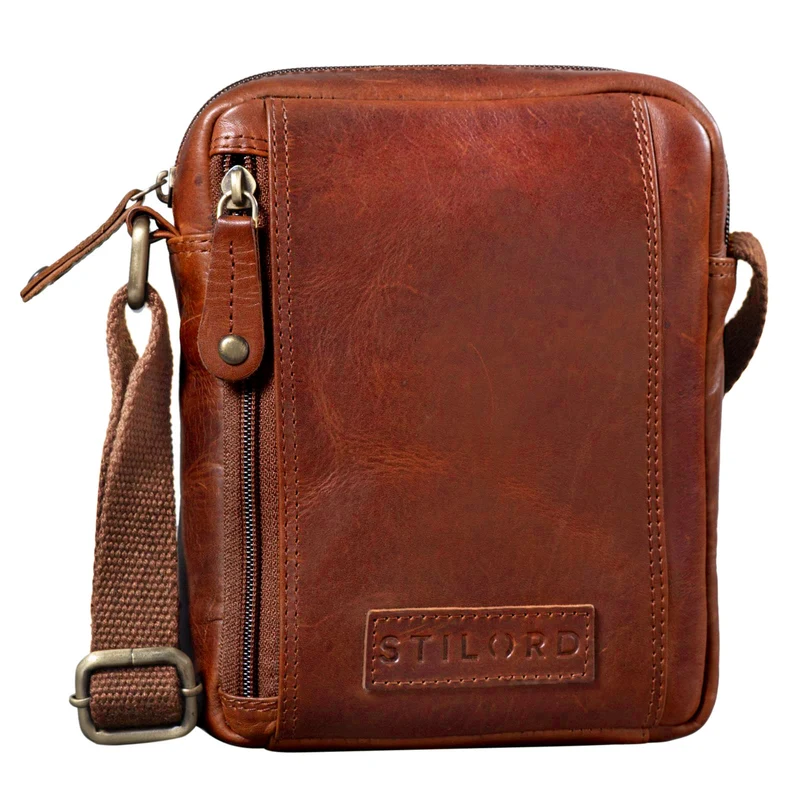 "Brandon" Herrenhandtasche Leder Umhängetasche