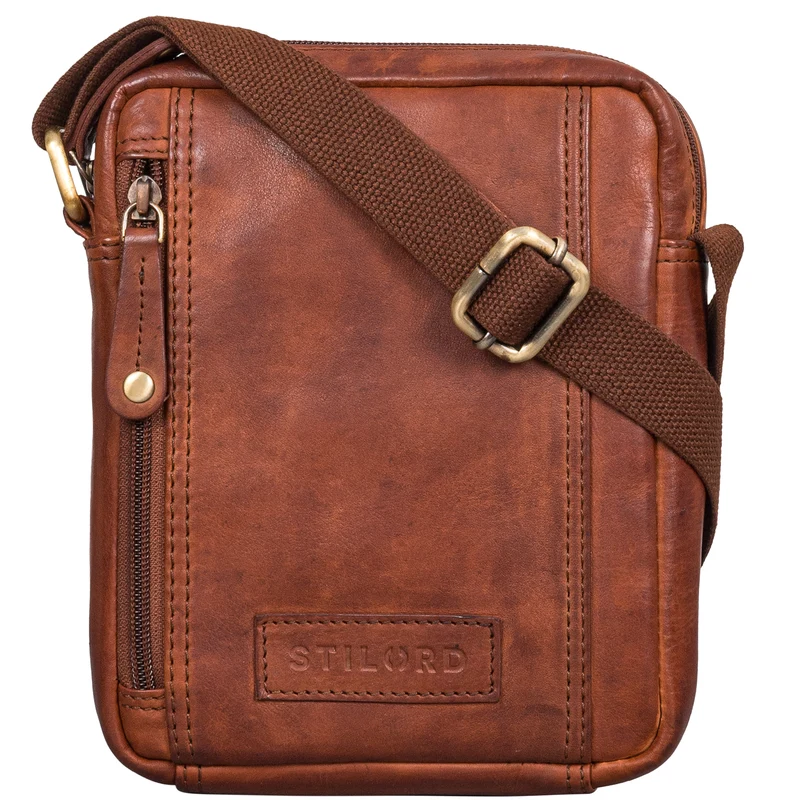 "Brandon" Herrenhandtasche Leder Umhängetasche