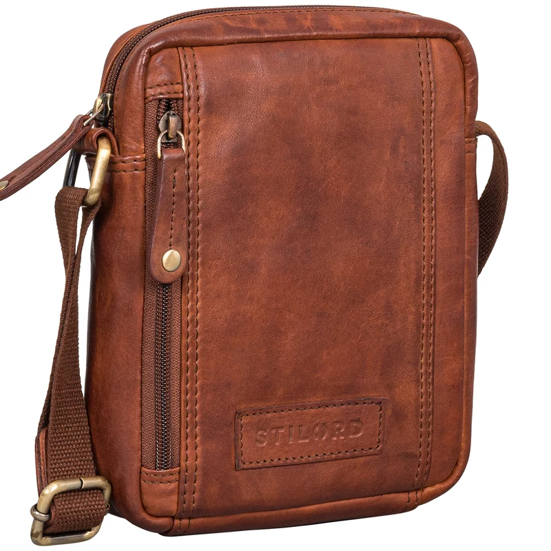 "Brandon" Herrenhandtasche Leder Umhängetasche