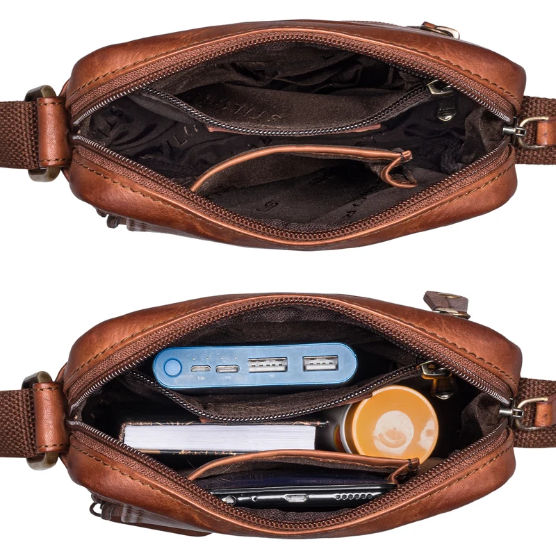"Brandon" Herrenhandtasche Leder Umhängetasche