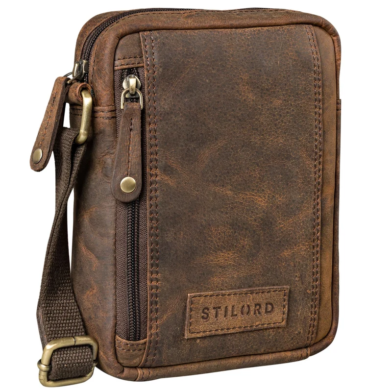 "Brandon" Herrenhandtasche Leder Umhängetasche