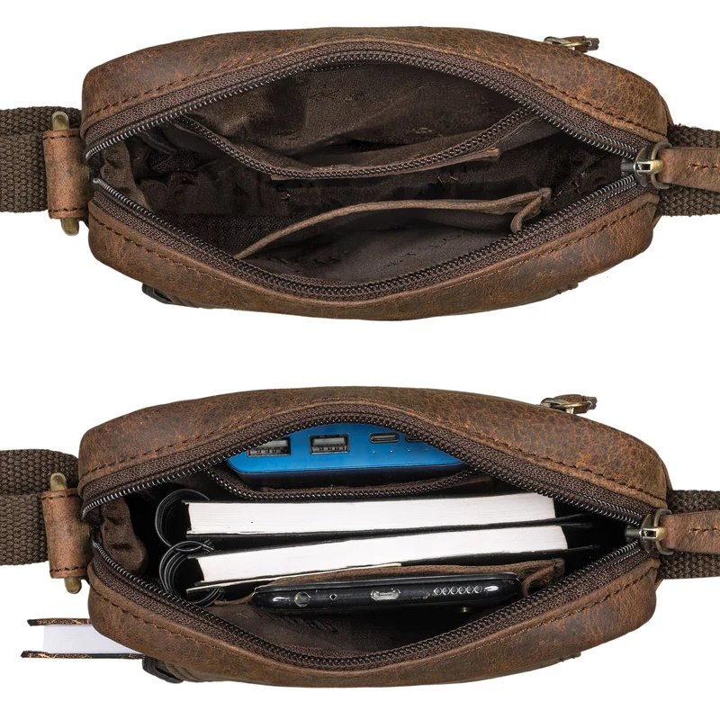 "Brandon" Herrenhandtasche Leder Umhängetasche