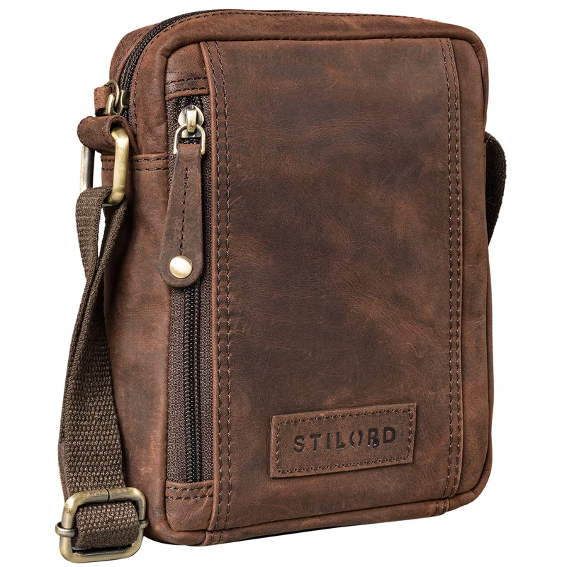 "Brandon" Herrenhandtasche Leder Umhängetasche