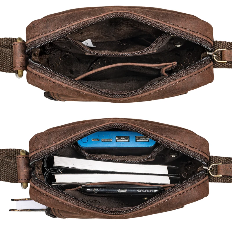 "Brandon" Herrenhandtasche Leder Umhängetasche