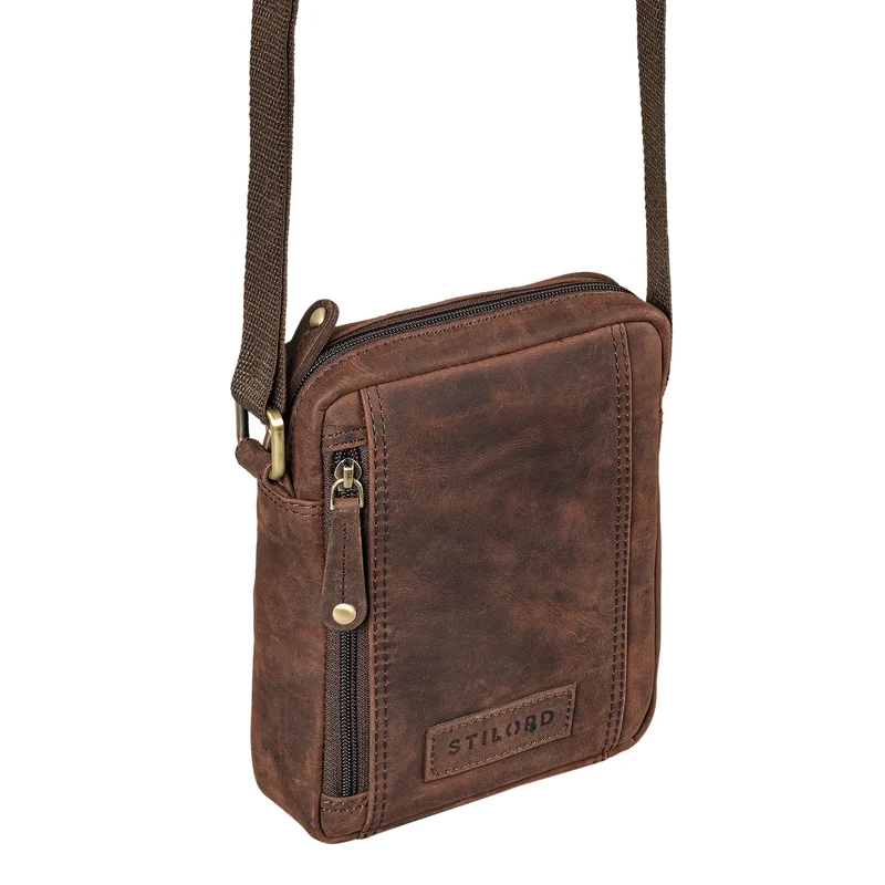 "Brandon" Herrenhandtasche Leder Umhängetasche