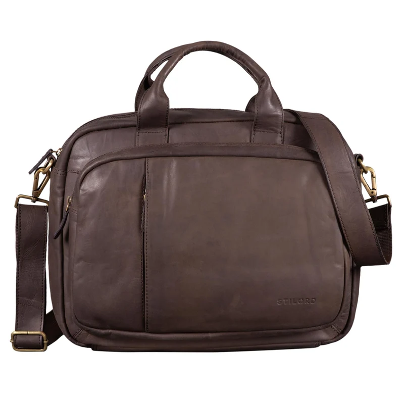 "Madrid" Vintage Businesstasche Leder