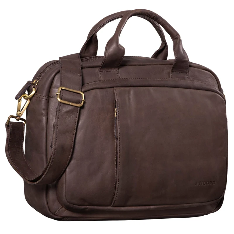 "Madrid" Vintage Businesstasche Leder
