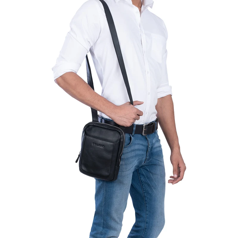 "Costa" Herrenhandtasche Leder Umhängetasche